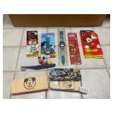 Mickey Mouse- watch and erasers