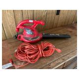 Homelite electric blower and extension cord