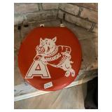 Arkansas Razorback padded toilet seat