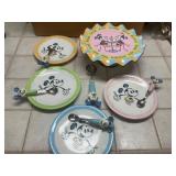 Mickey Mouse Cake/ serving plates,scoop spoons