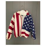 Red White and Blue flag jacket- Small