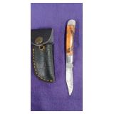 NEW Damascus Steel 2.75" Blade Folding Knife with
