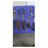 Lot of 6 NEW Damascus Steel Various Size and