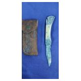 NEW Damascus Steel 3" Blade Locking Folding Knife
