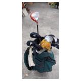 Golf Clubs and Bag Set. Driver and 5 Wood. 3-9