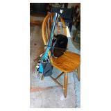 Lot of 7 Various Purses and Wood Chair.