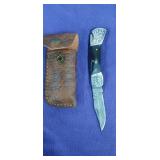 NEW Damascus Steel 3" Blade Locking Folding Knife