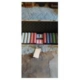 Poker Set. Approximately 500pc Set with Case.