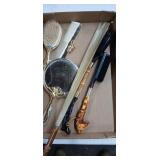 Vintage Hair Brush Set. Shoehorn. Brushes.