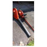 Black & Decker 18v Cordless Blower and Trimmer.