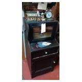 Black Cabinet and Contents and Contents of Upper