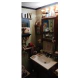 All Contents of Lower Level Bathroom. Buyer Must