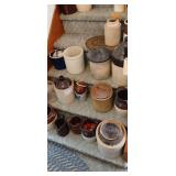 Bulk Lot #14 Approx  34 Various Crocks & Clay