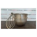 Stainless Steel 40qt Mixing Bowl W/ Paddle