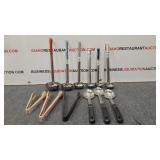 (6) Ladles, (3) Sets Of Tongs, (3) Serving Spoons