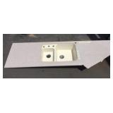 Large Kitchen Counter Top With 2 Bay Sink Large Kitchen Counter Top With 2 Bay Sink