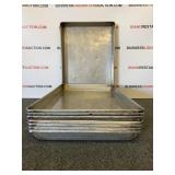 (8) Aluminum 2in Deep Baking Sheet Pan (8) Aluminum 2in Deep Baking Sheet Pan
