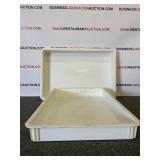 (2) Dough Bins 25in X 17in X 3in Deep (2) Dough Bins 25in X 17in X 3in Deep
