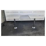 (2) Restaurant Style Tables (2) Restaurant Style Tables
