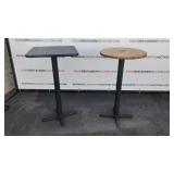 (2) Tall Restaurant Style Tables