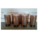(7) Tall Copper Canisters (7) Tall Copper Canisters