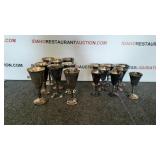 Silver plated wine glass lot Silver plated wine glass lot