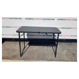 Black small folding table