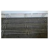 (4) Stainless steel backs for wire racks