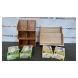 Wood Wall Displays & Vinyl Gloves Wood Wall Displays & Vinyl Gloves