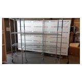(2)stainless Steel Kitchen Wire Storage Racks (2)stainless Steel Kitchen Wire Storage Racks
