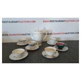 Glass tea party set Glass tea party set