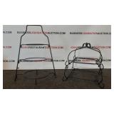 (2)Metal cake tier stands (2)Metal cake tier stands