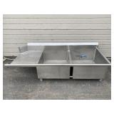 8ft 2 Compartment Dish Table Sink 8ft 2 Compartment Dish Table Sink