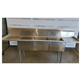 Stainless Steel 3 Compartment Sink Stainless Steel 3 Compartment Sink