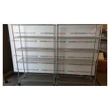 (2) Stainless Steel Kitchen Wire Storage Racks (2) Stainless Steel Kitchen Wire Storage Racks