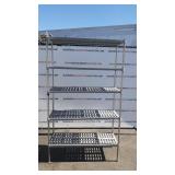 Metal Kitchen Storage Rack 82" X 47 1/2" X 17 3/4" Metal Kitchen Storage Rack 82" X 47 1/2" X 17 3/4"