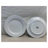 (24) White World Dinner Plates