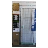 (1) retractable screen door (1) metal screen door