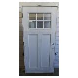 36x80 Exterior Prehung Door W/ Glass