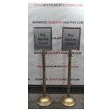 (2) Restaurant stands ("This Section Closed") (2) Restaurant stands ("This Section Closed")
