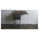 Stainless Steel Sink With Side Table Stainless Steel Sink With Side Table