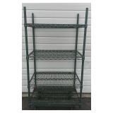 4 Shelf Metal Rack On Wheels