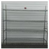 4 Shelf Metal Rack