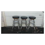 (3) bar stools (3) bar stools