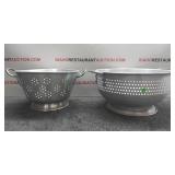 (2) Straining Bowls (2) Straining Bowls