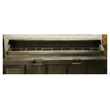 120" Refrigerated Pizza Prep Table