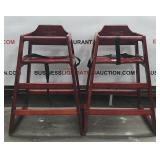 (2) Restaurant High Chairs (2) Restaurant High Chairs