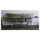 (3) compartment sink (3) compartment sink