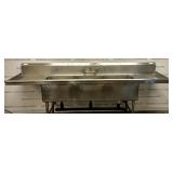 Stainless 3 Compartment Sink W/ Faucet