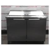 45" 2 Door Refrigerated Prep Table On Casters 45" 2 Door Refrigerated Prep Table On Casters